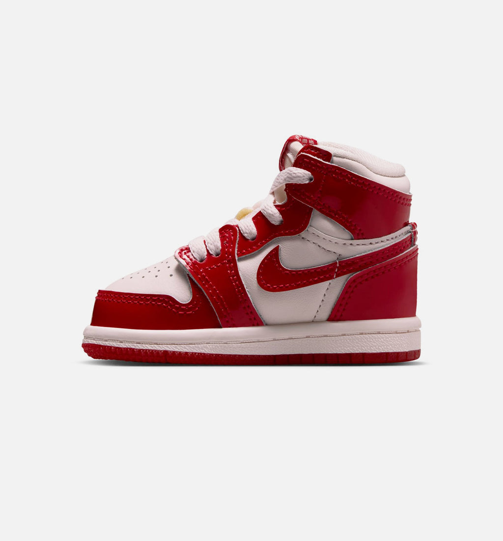 Air Jordan 1 Retro High OG Nails & Grails – Infant & Toddler Lifestyle Shoe | University Red/Metallic Silver