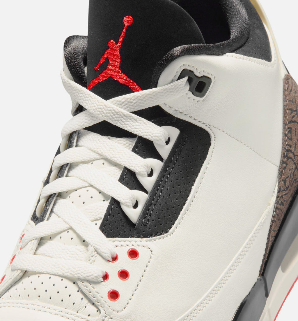 Air Jordan 3 Retro Sail & University Red – Men's Lifestyle Shoe | Sail/Black/University Red/Pale Ivory