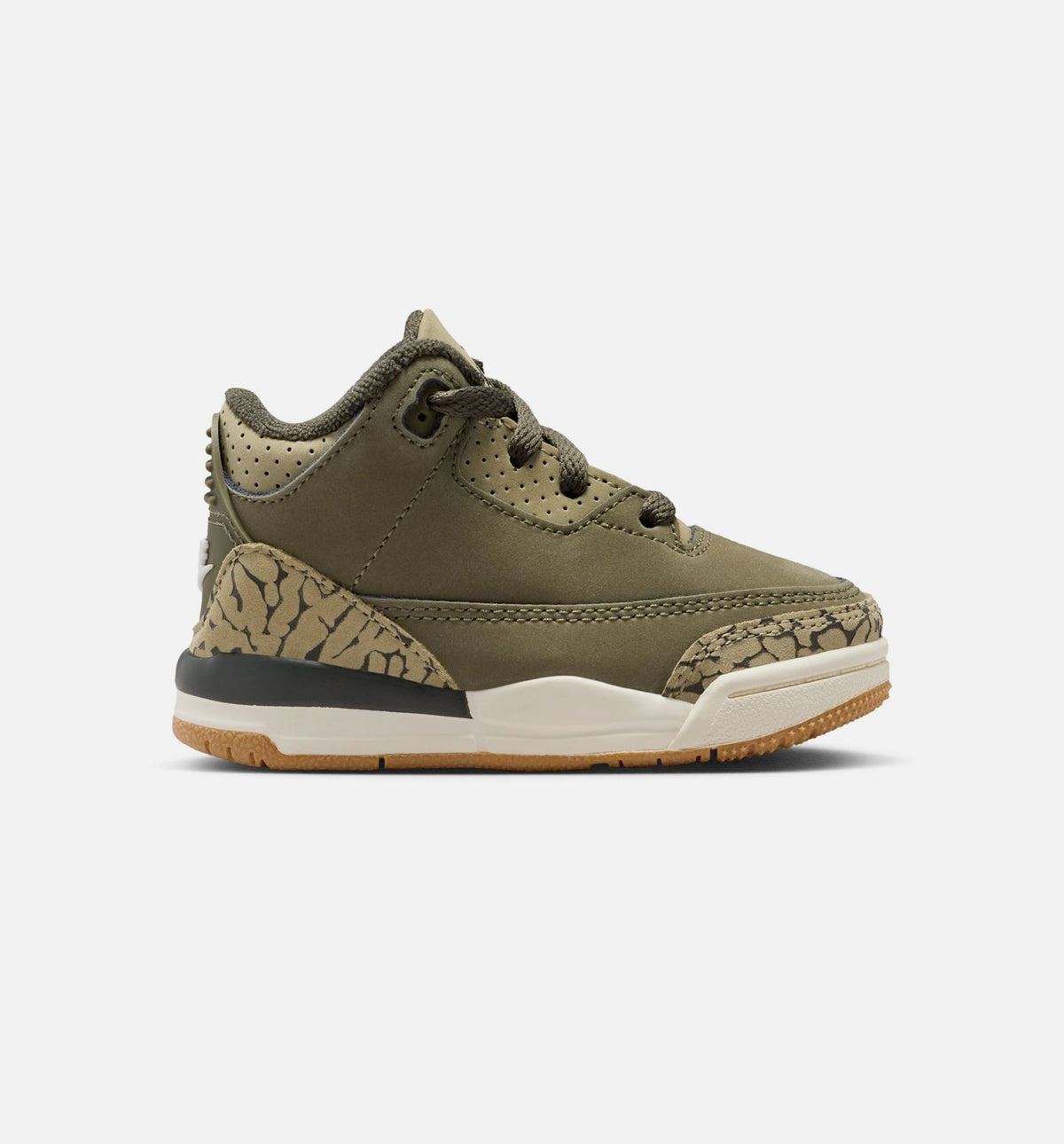 Air Jordan 3 Retro Medium Olive – Infant & Toddler Lifestyle Shoe | Medium Olive/Sequoia/Neutral Olive/Sail