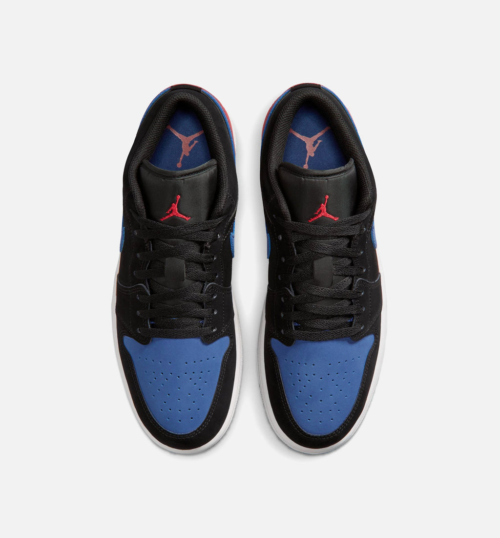 Air Jordan 1 Low – Men's Lifestyle Shoe | Black/Summit White/True Blue/Varsity Red