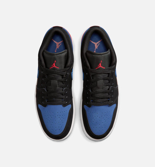 Air Jordan 1 Low – Men's Lifestyle Shoe | Black/Summit White/True Blue/Varsity Red