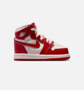 Air Jordan 1 Retro High OG Nails & Grails – Infant & Toddler Lifestyle Shoe | University Red/Metallic Silver