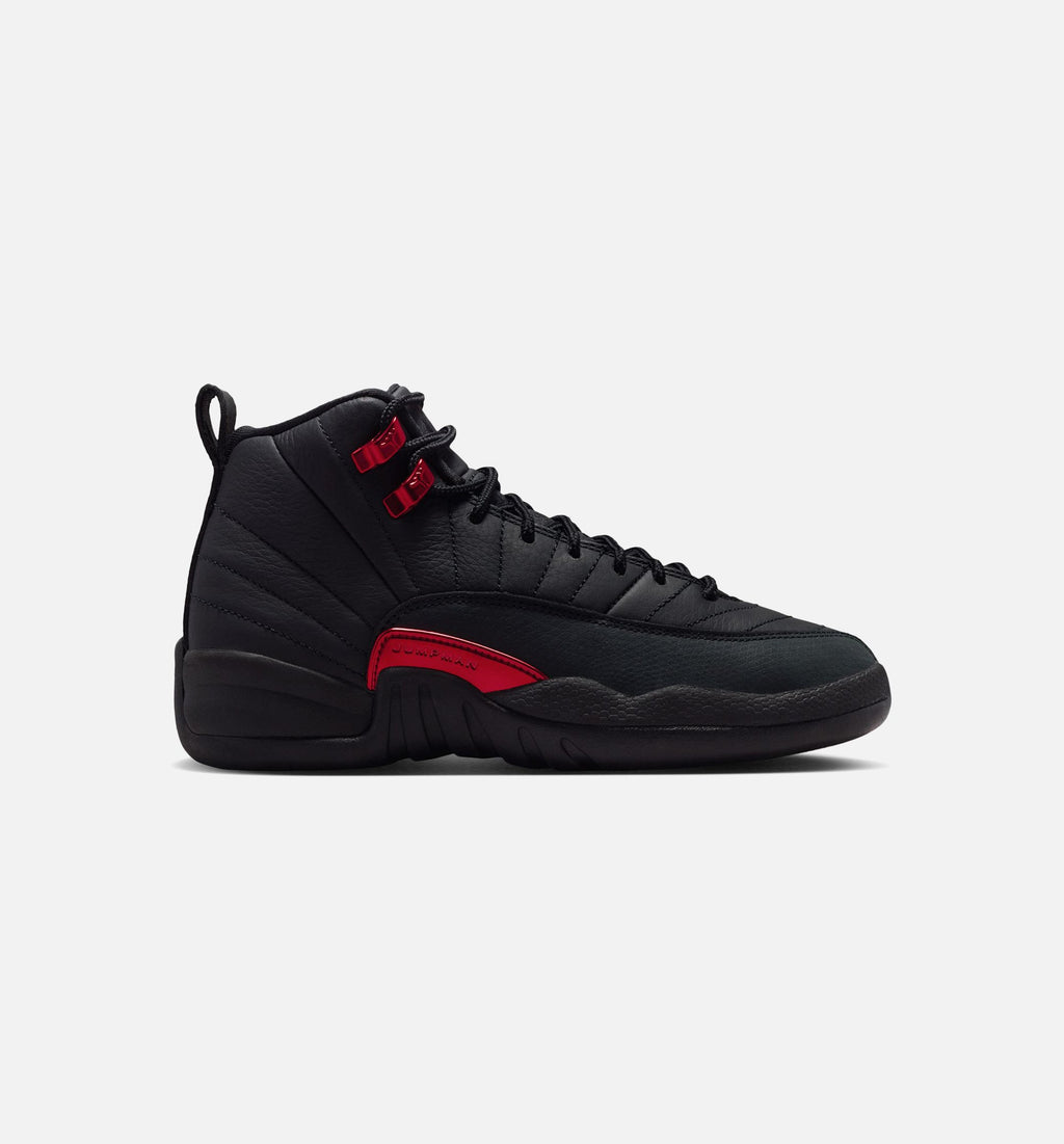 Air Jordan 12 Retro Bloodline Grade School – Black/Varsity Red