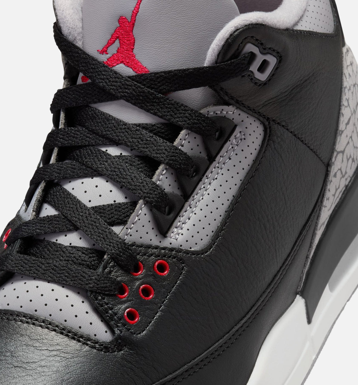 Air Jordan 3 Retro Black Cement – Men's Lifestyle Shoe | Black/Fire Red/Cement Grey/Summit White
