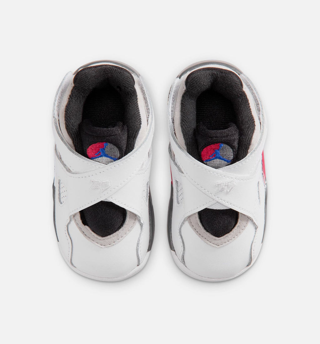 Air Jordan 8 Retro White and True Red – Infant & Toddler Lifestyle Shoe | White/Black/True Red