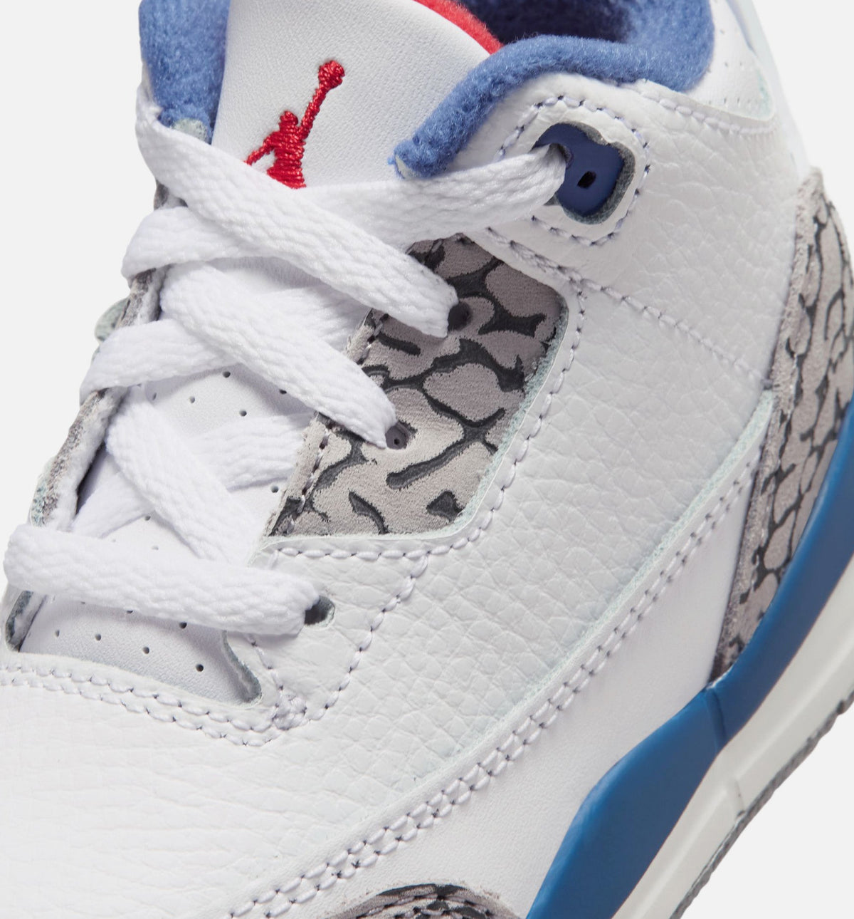 Air Jordan 3 Retro OG True Blue – Infant & Toddler Lifestyle Shoe | White/Fire Red/True Blue