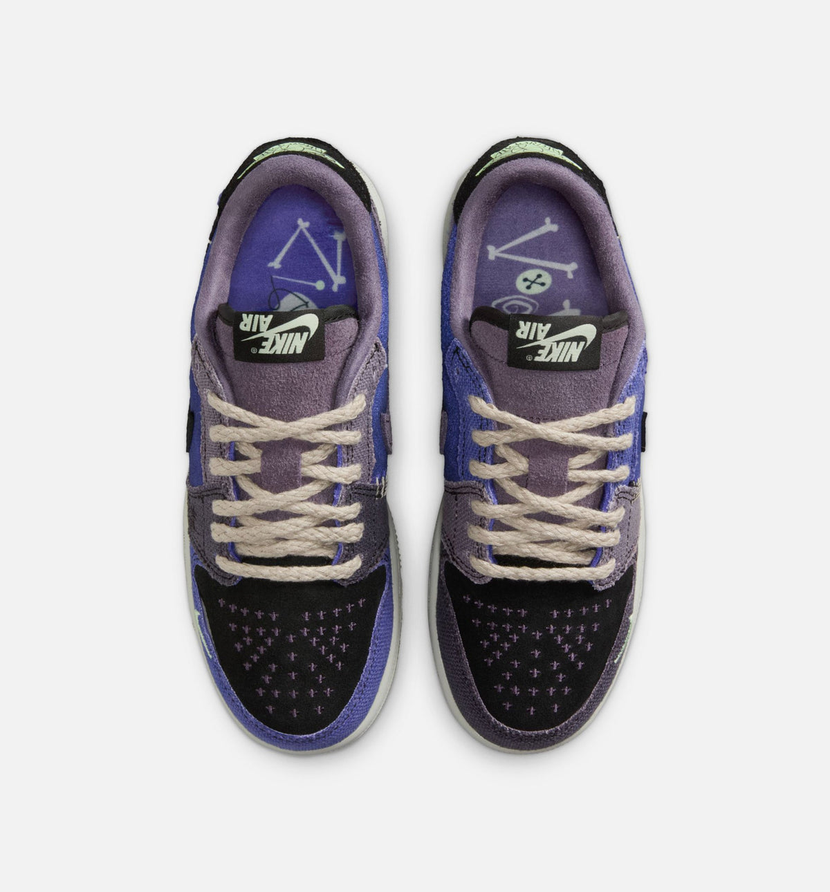 Air Jordan 1 Low OG Grade School – Regency Purple/Vapor Green/Black/Dark Raisin/Daybreak/Light Silver