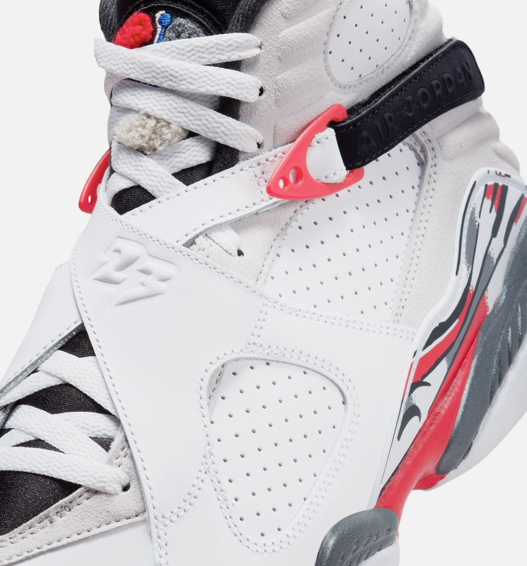 Air Jordan 8 Retro White and True Red – Men's Lifestyle Shoe | White/Black/True Red