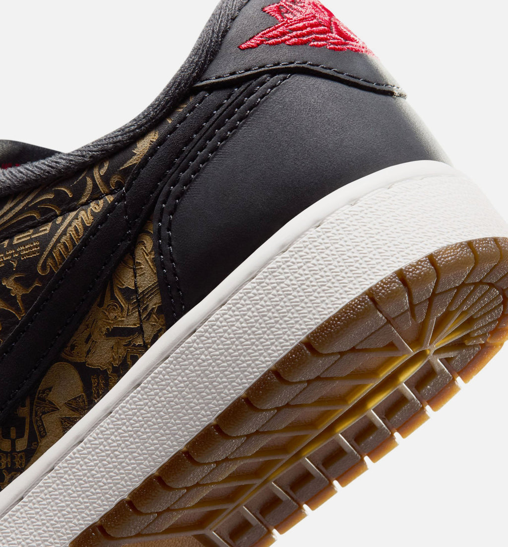 Air Jordan 1 Retro Low OG Laser Grade School – Black/Varsity Red/Summit White