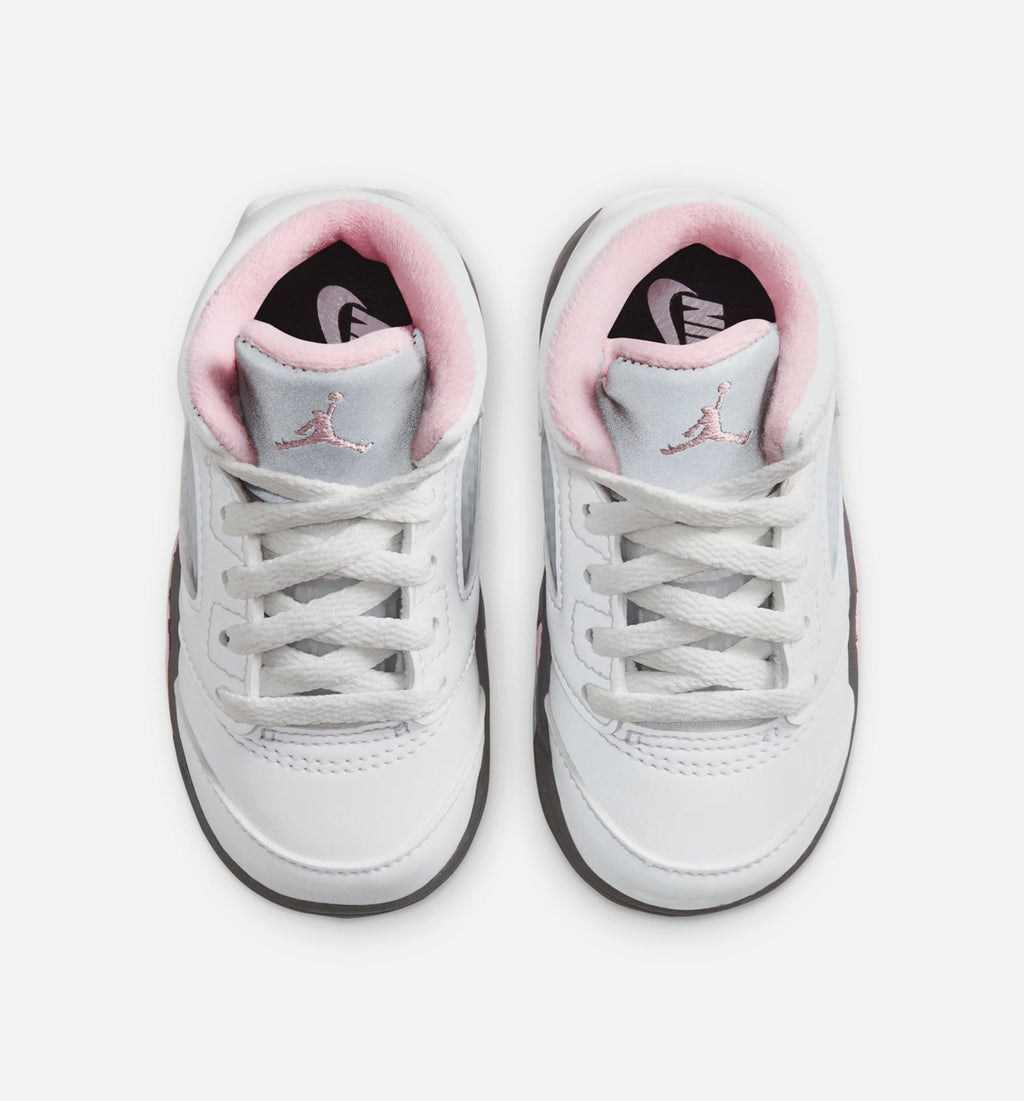 Air Jordan 5 Retro Medium Soft Pink – Infant & Toddler Lifestyle Shoe | White/Black/Medium Soft Pink