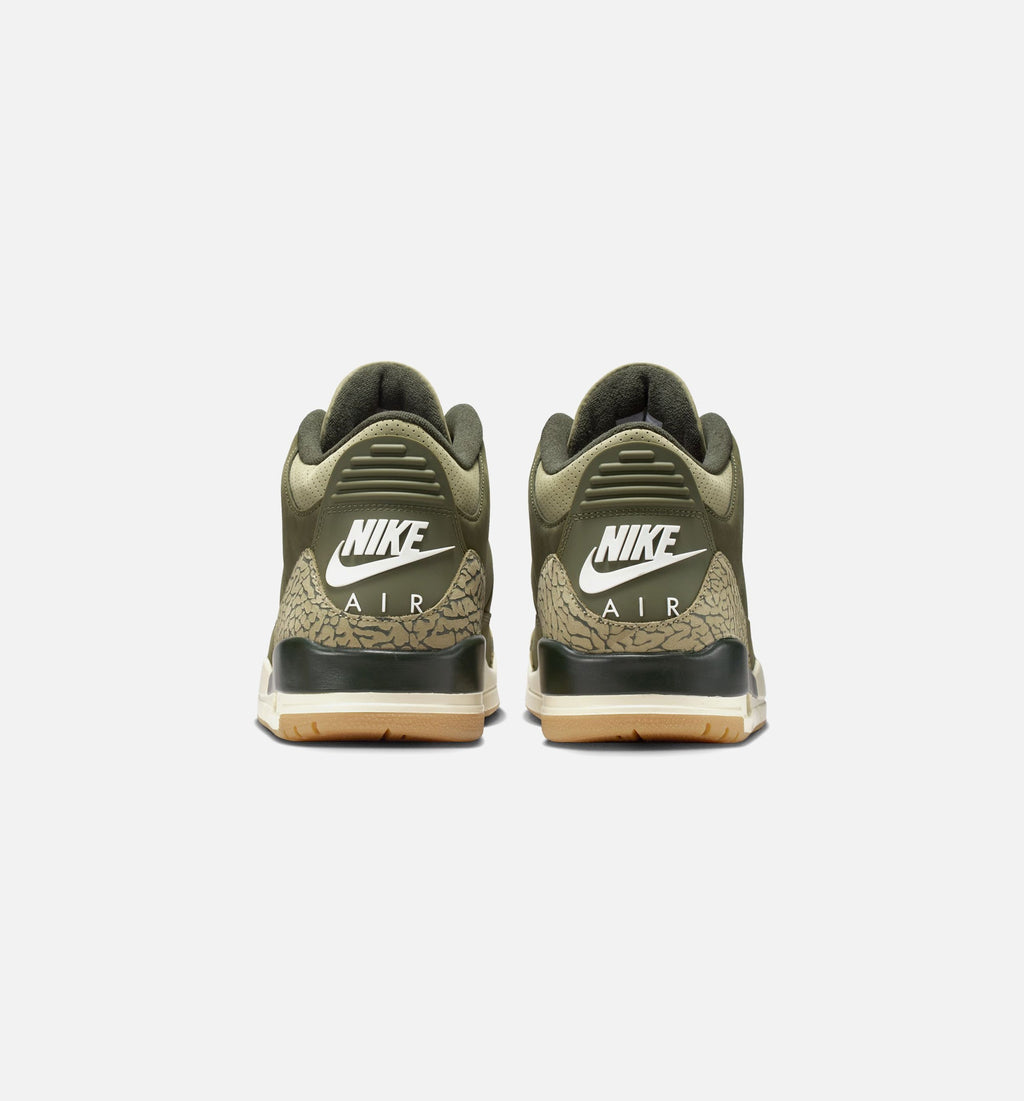 Air Jordan 3 Retro Medium Olive – Men's Lifestyle Shoe | Medium Olive/Sequoia/Neutral Olive/Sail/Total Crimson