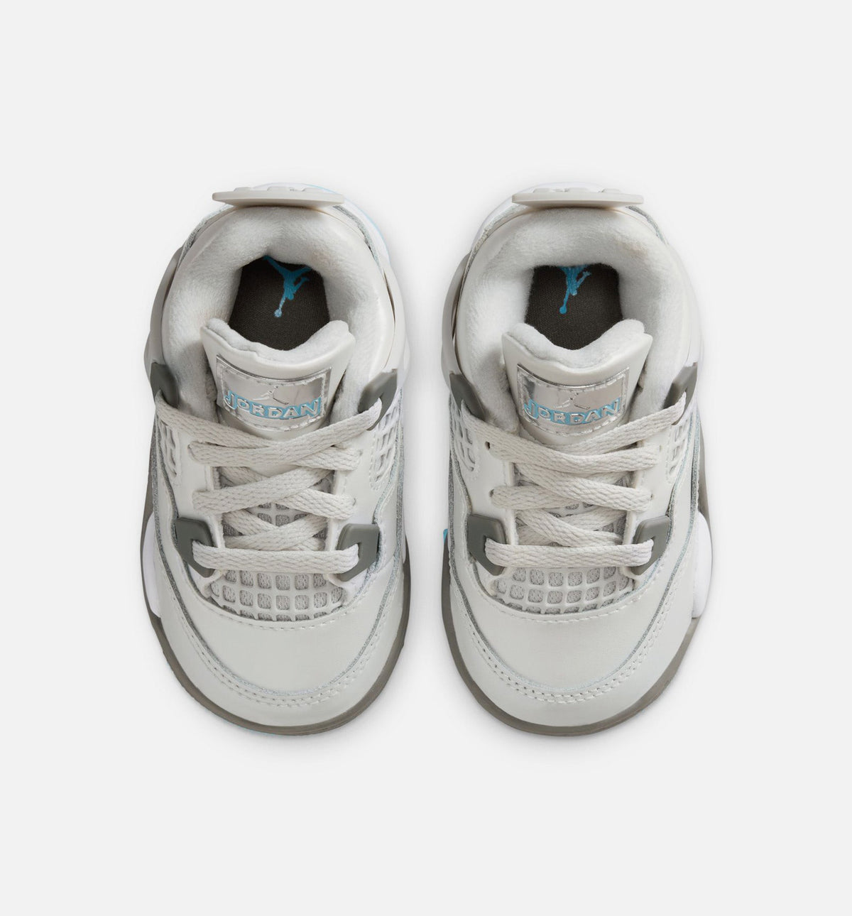 Air Jordan 4 Retro Blue Chill – Infant & Toddler Lifestyle Shoe | Photon Dust/Blue Chill/Flat Pewter/White/Blue Tint