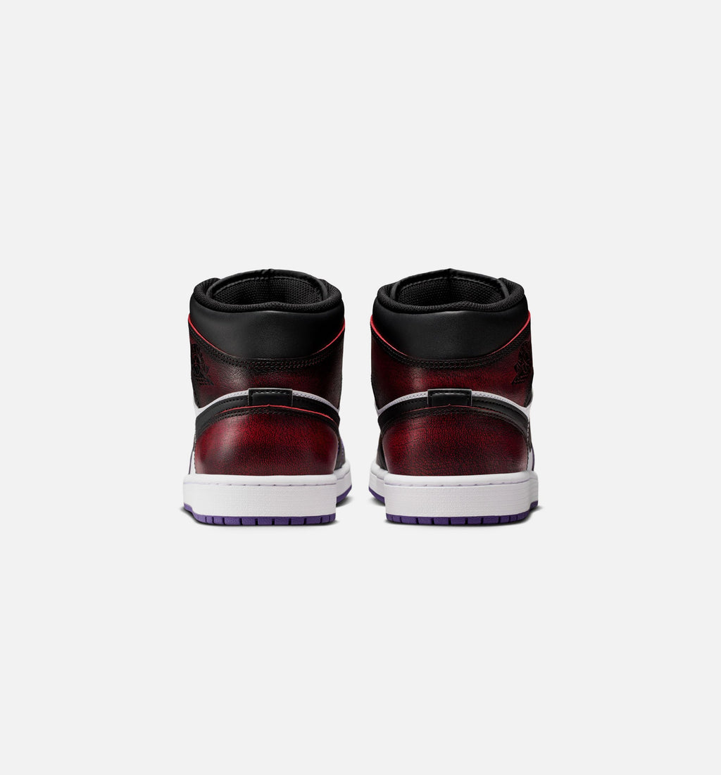 Air Jordan 1 Mid SE – Men's Lifestyle Shoe | True Red/White/Court Purple/Black
