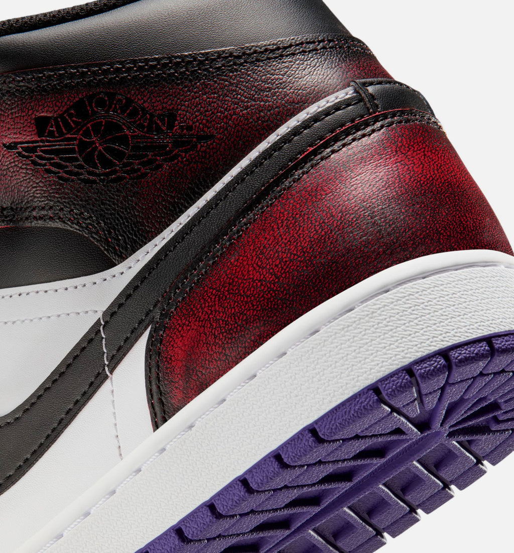 Air Jordan 1 Mid SE – Men's Lifestyle Shoe | True Red/White/Court Purple/Black