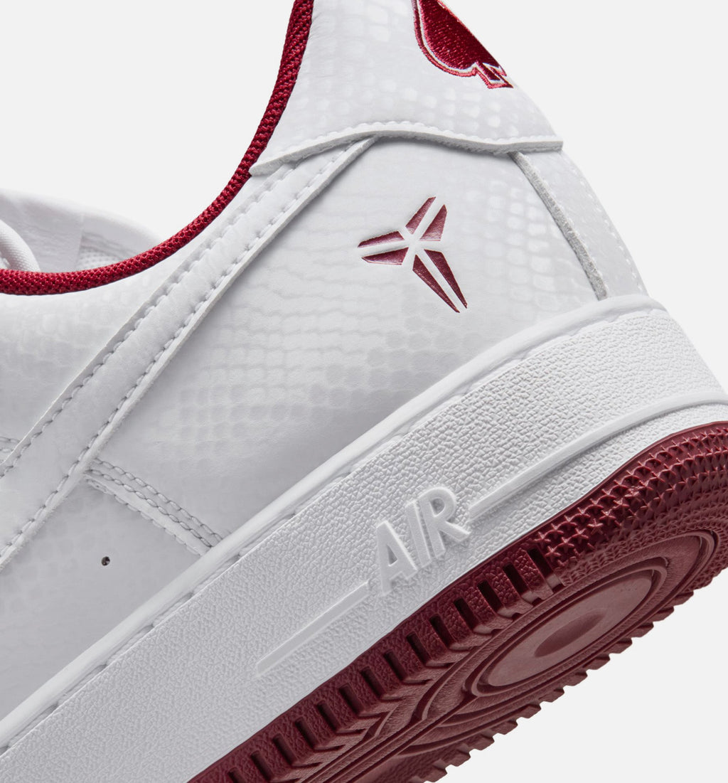 Nike Kobe Air Force 1 Low Merion – Men's Lifestyle Shoe | White/Team Red