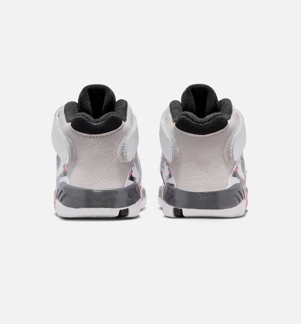 Air Jordan 8 Retro White and True Red – Infant & Toddler Lifestyle Shoe | White/Black/True Red