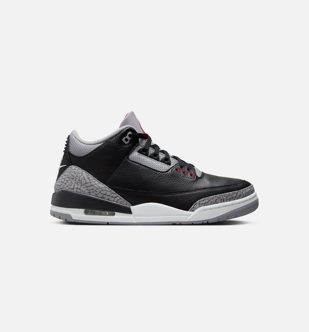 Air Jordan 3 Retro Black Cement – Men's Lifestyle Shoe | Black/Fire Red/Cement Grey/Summit White