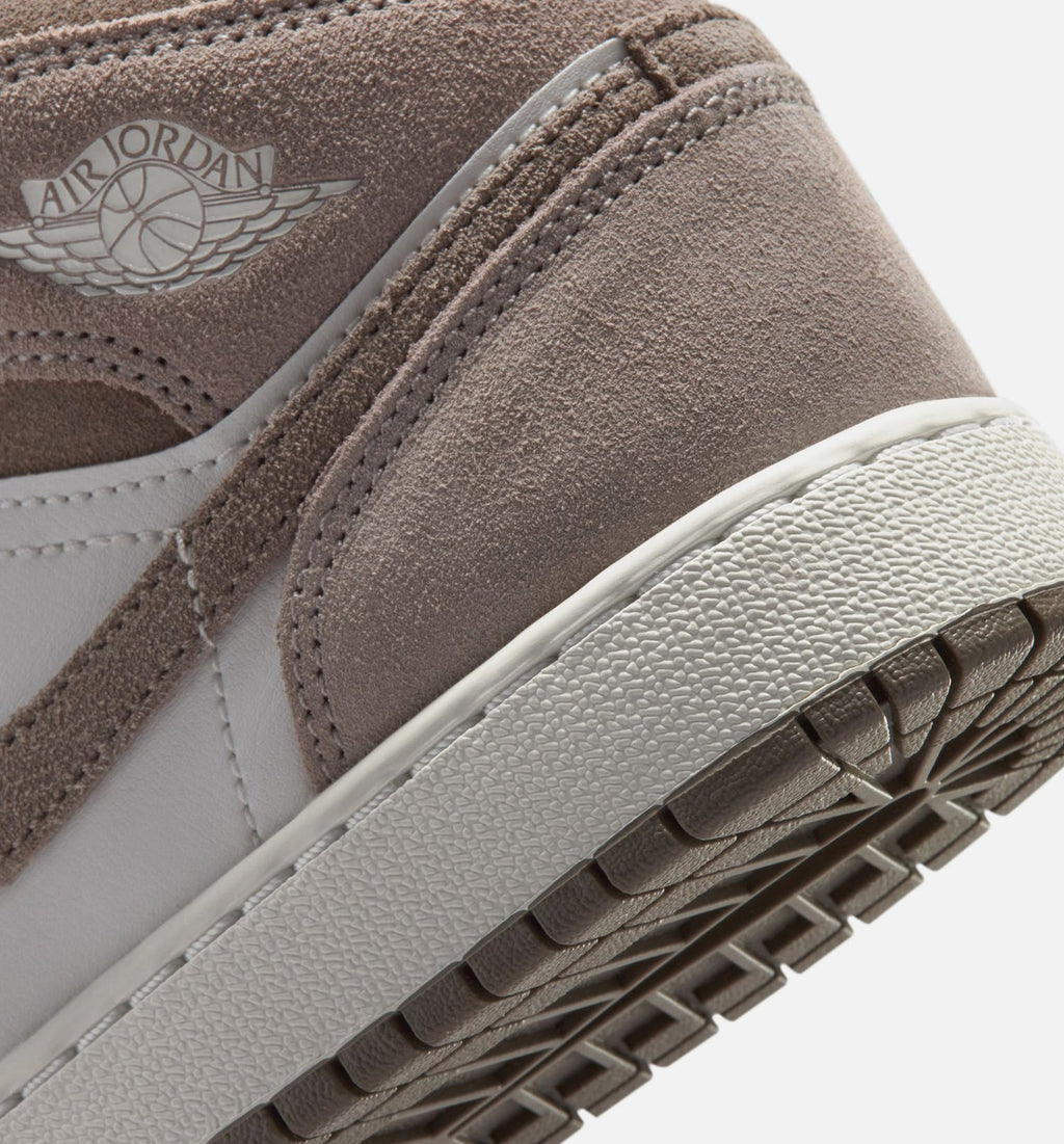 Air Jordan 1 Mid Grade School – Enigma Stone/Olive Grey/Summit White