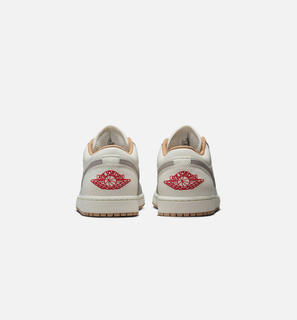 Air Jordan 1 Low – Men's Lifestyle Shoe | Sail/Fire Red/College Grey/Hemp