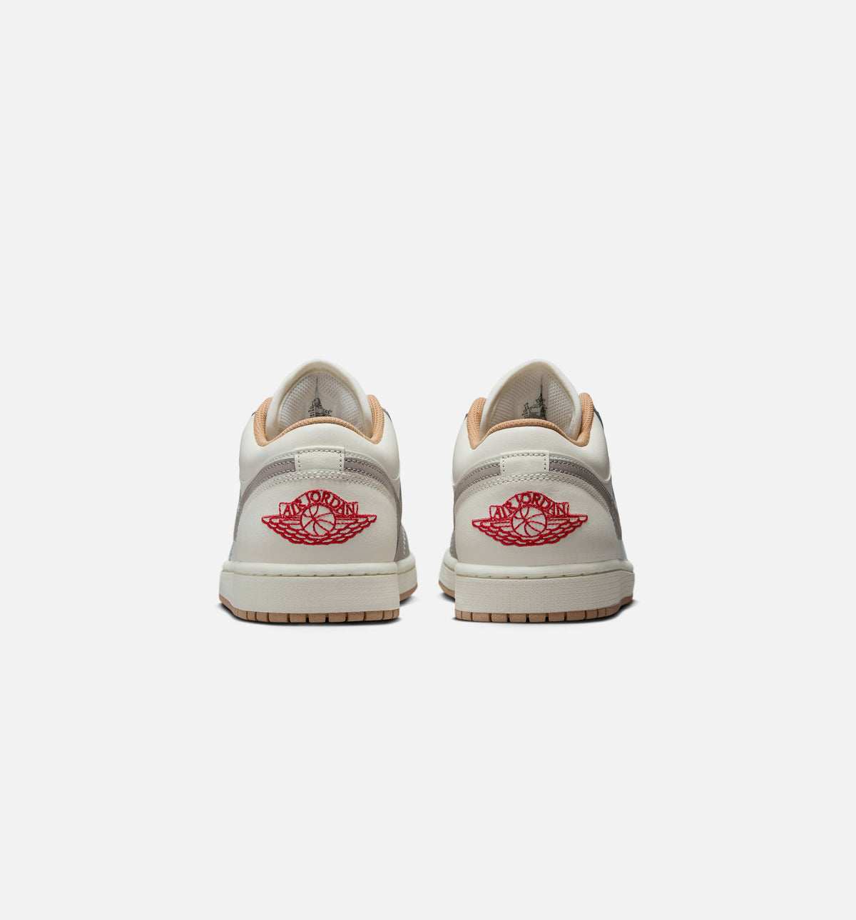 Air Jordan 1 Low – Men's Lifestyle Shoe | Sail/Fire Red/College Grey/Hemp