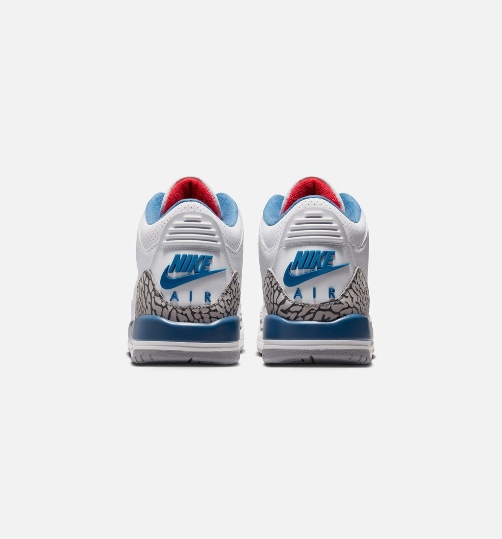 Air Jordan 3 Retro OG True Blue Grade School – White/Fire Red/True Blue
