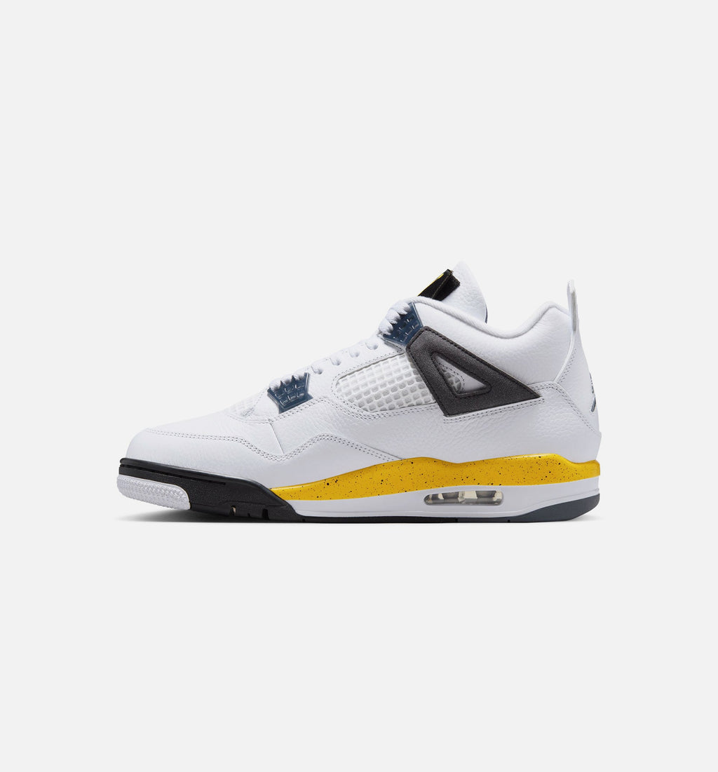 Air Jordan 4 Retro Rare Air Tour Yellow – Men's Lifestyle Shoe | White/Dark Blue Grey/Black/Tour Yellow
