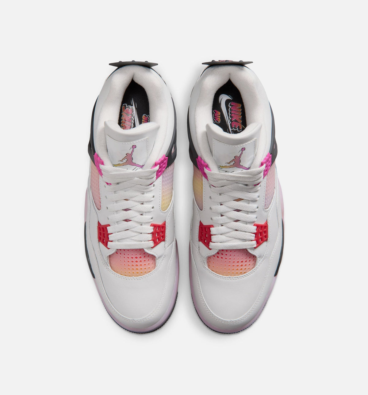 Air Jordan 4 Retro Comic – Men's Lifestyle Shoe | Off White/Fire Pink/Anthracite