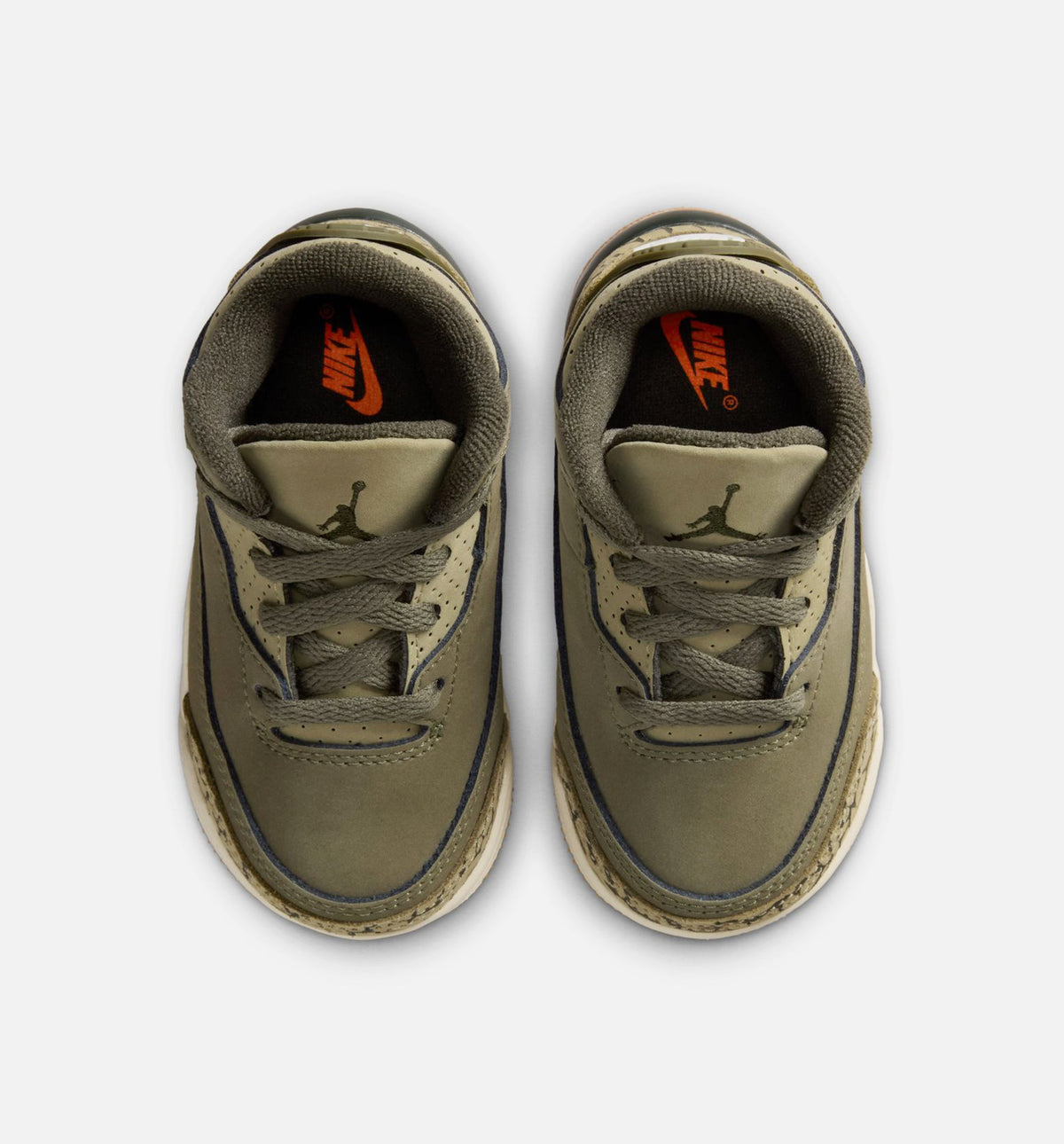 Air Jordan 3 Retro Medium Olive – Infant & Toddler Lifestyle Shoe | Medium Olive/Sequoia/Neutral Olive/Sail