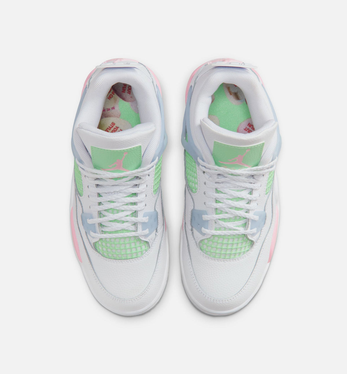Air Jordan 4 Retro Medium Soft Pink Grade School – White/Medium Soft Pink/Half Blue