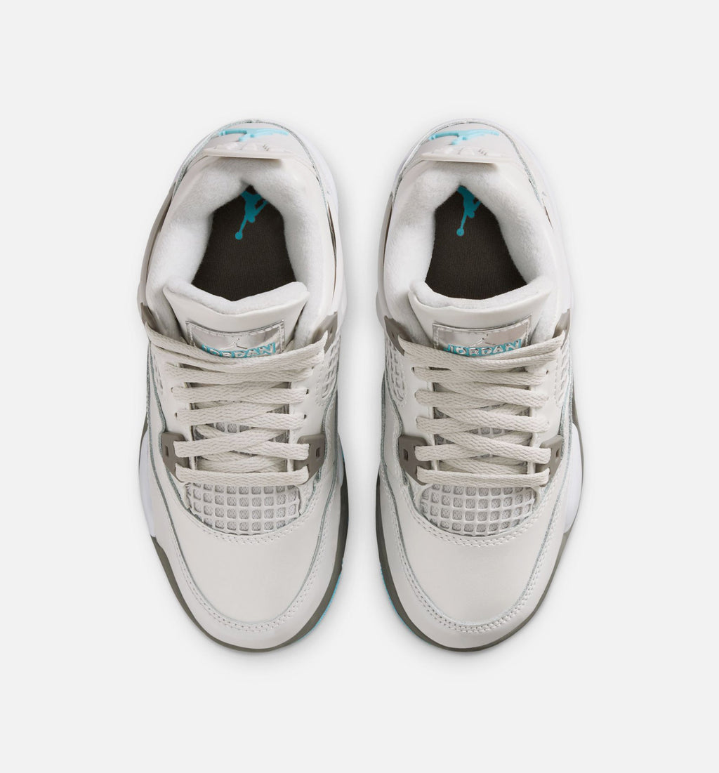 Air Jordan 4 Retro Blue Chill Preschool – Photon Dust/Blue Chill/Flat Pewter/White/Blue Tint