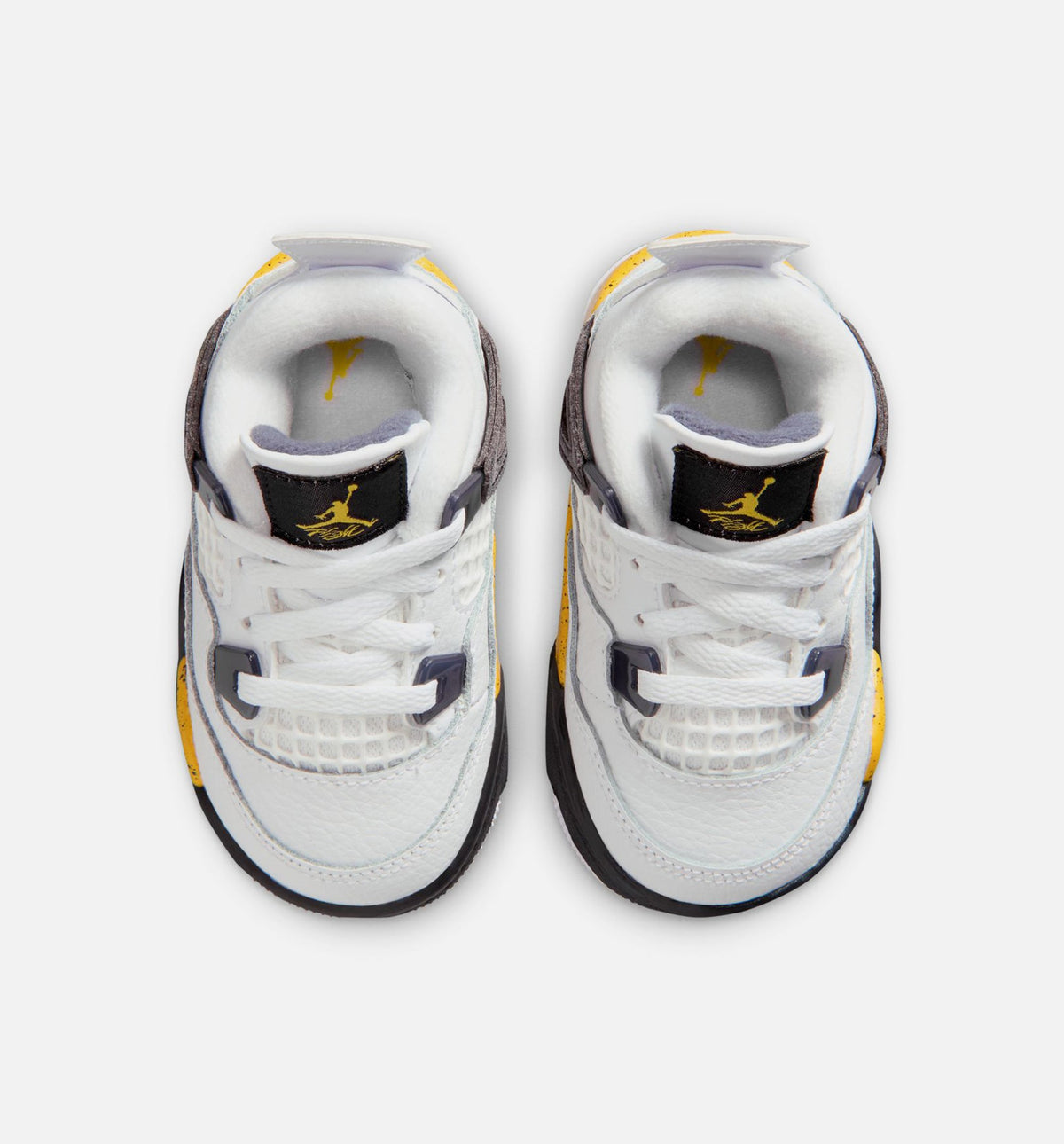Air Jordan 4 Retro Rare Air Tour Yellow – Infant & Toddler Lifestyle Shoe | White/Dark Blue Grey/Black/Tour Yellow