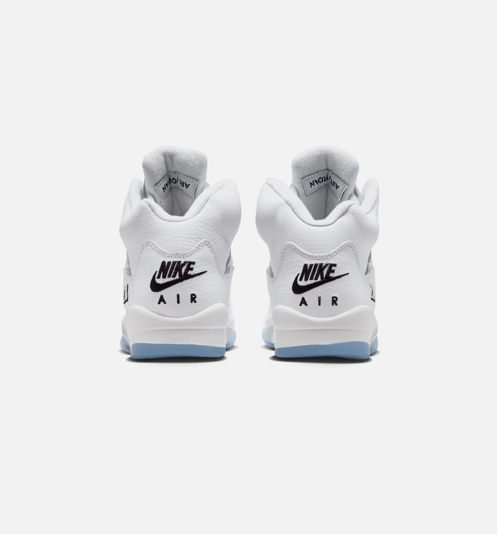 Air Jordan 5 Retro OG White Metallic Grade School – White/Black/Metallic Silver