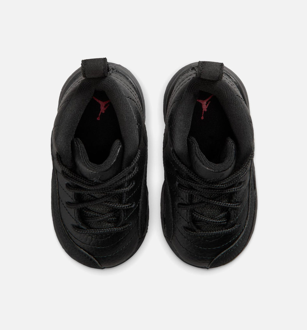 Air Jordan 12 Retro Bloodline – Infant & Toddler Lifestyle Shoe | Black/Varsity Red