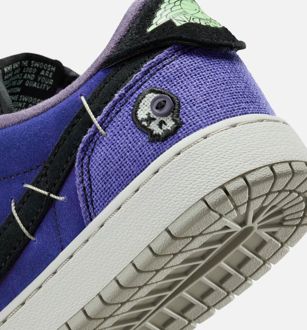 Air Jordan 1 Low OG Grade School – Regency Purple/Vapor Green/Black/Dark Raisin/Daybreak/Light Silver