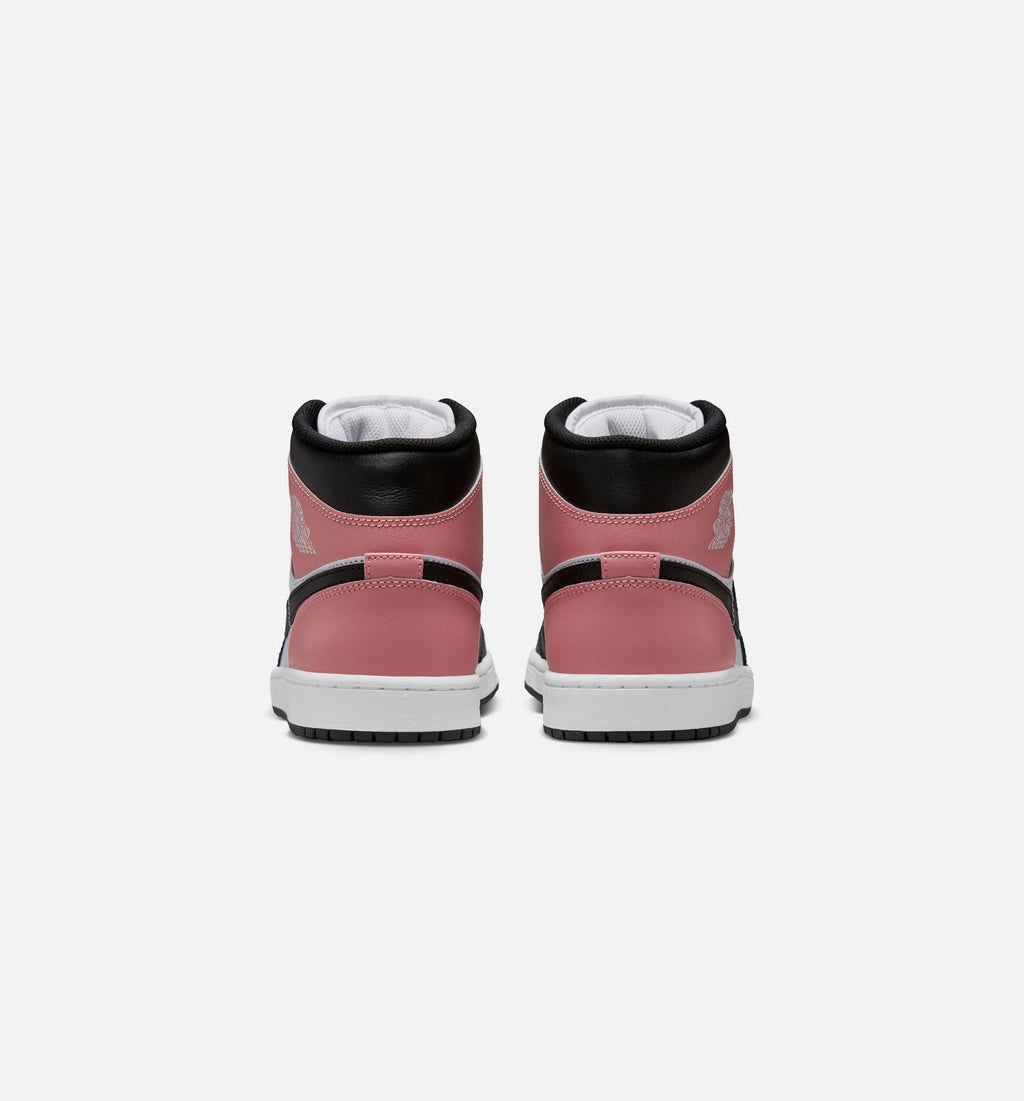 Air Jordan 1 Mid – Men's Lifestyle Shoe | White/Rust Pink/Black
