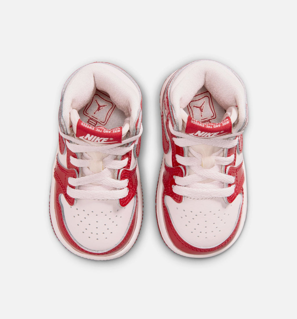 Air Jordan 1 Retro High OG Nails & Grails – Infant & Toddler Lifestyle Shoe | University Red/Metallic Silver